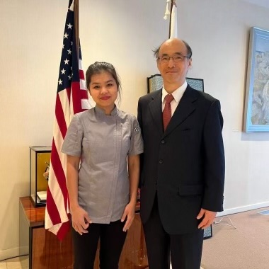 Chef Nam in professional kitchen